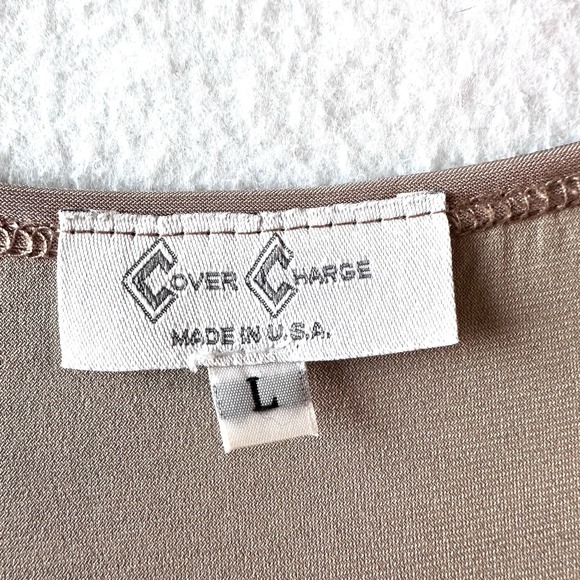 Cover Charge L Large Y2K Embellished Rhinestone 90s 00s ‎ Western Tunic Top - Picture 5 of 11